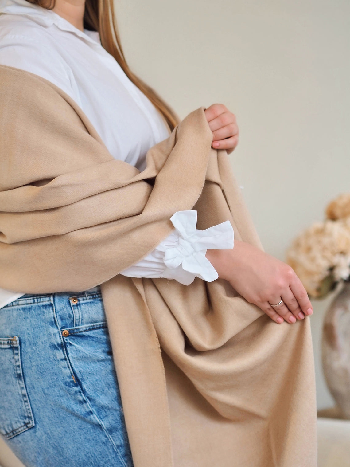 Paris Tan Baby Alpaca Throw