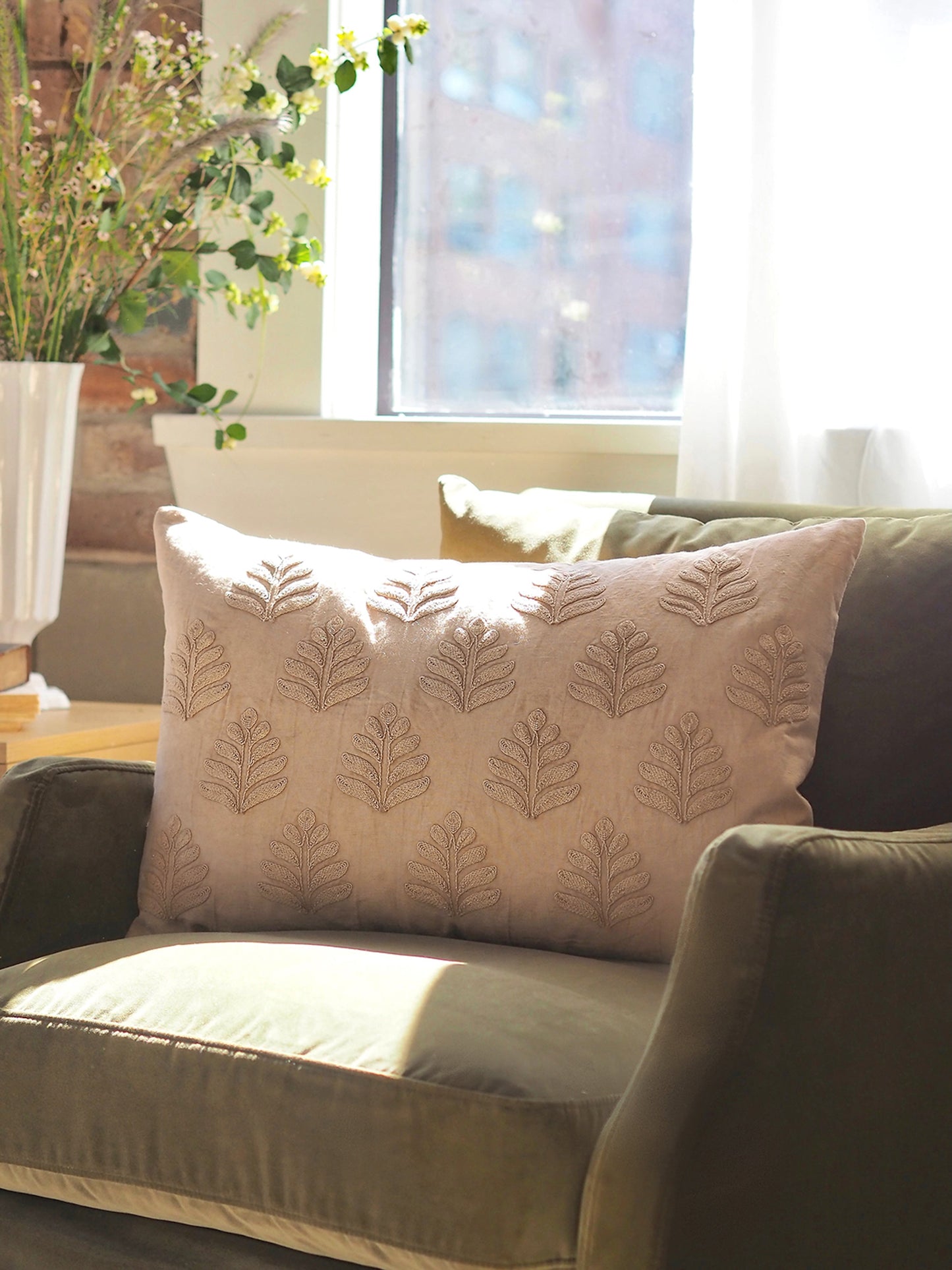 Orchard Warm Sand Pillow | 16x24